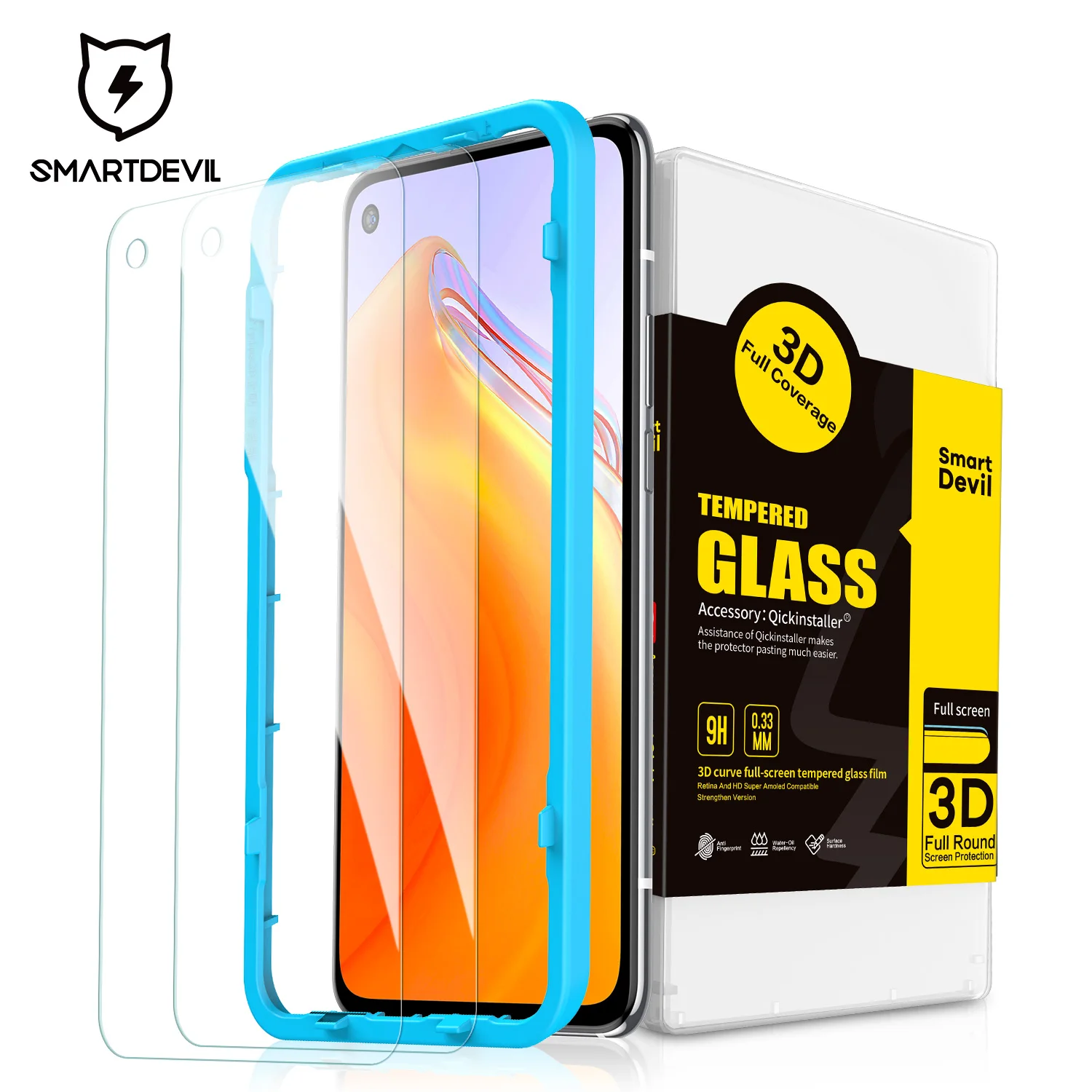 SmartDevil 2pcs Tempered Glass for Xiaomi Mi 10T Pro Mi 9T Pro Glass for MI 10T Lite Redmi K30S K30 Pro Screen Protector HD Film