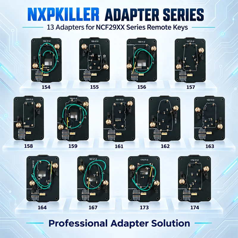 Welding-Free Apdater Compatible For N-xpkiller Fti NCF29XX Remote Key PCB Read Write Tool MCKB154-MCKB174 Adapters