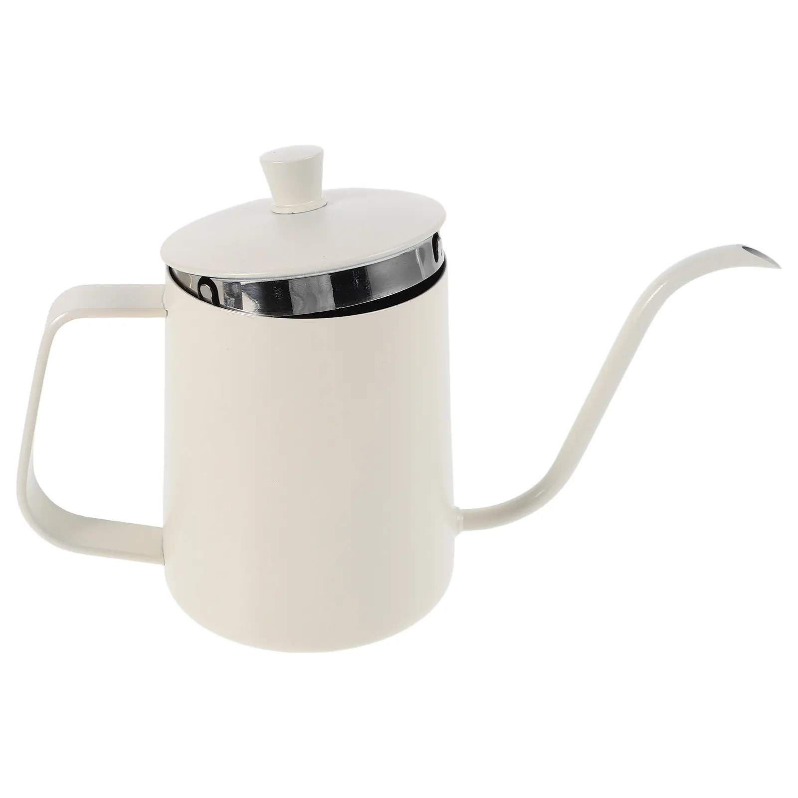 Gooseneck Coffee Kettle Stainless Steel Hand Drip Kettle with Long Spout and Lid Temperature Retention Ergonomic