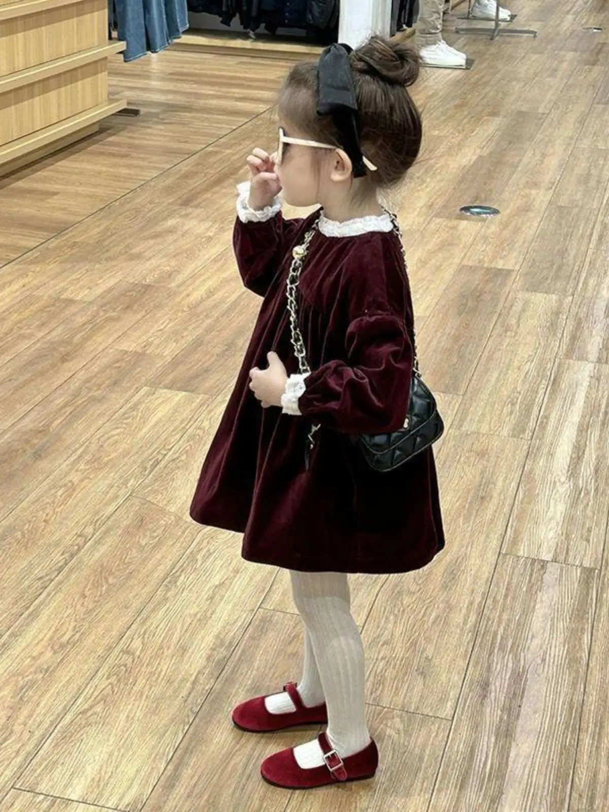 faionable-velvet-ruffle-dr-for-girls-autumn-winter-new-sle-cute-matte-wine-red-ket-handkerchief-by-mehtt-dr-beach