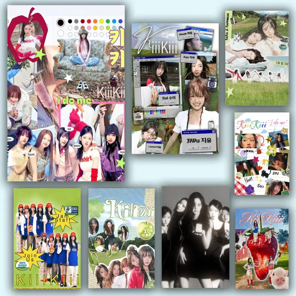 KiiKii Girls Group Poster Aesthetic HD PVC Wall Art - Waterp