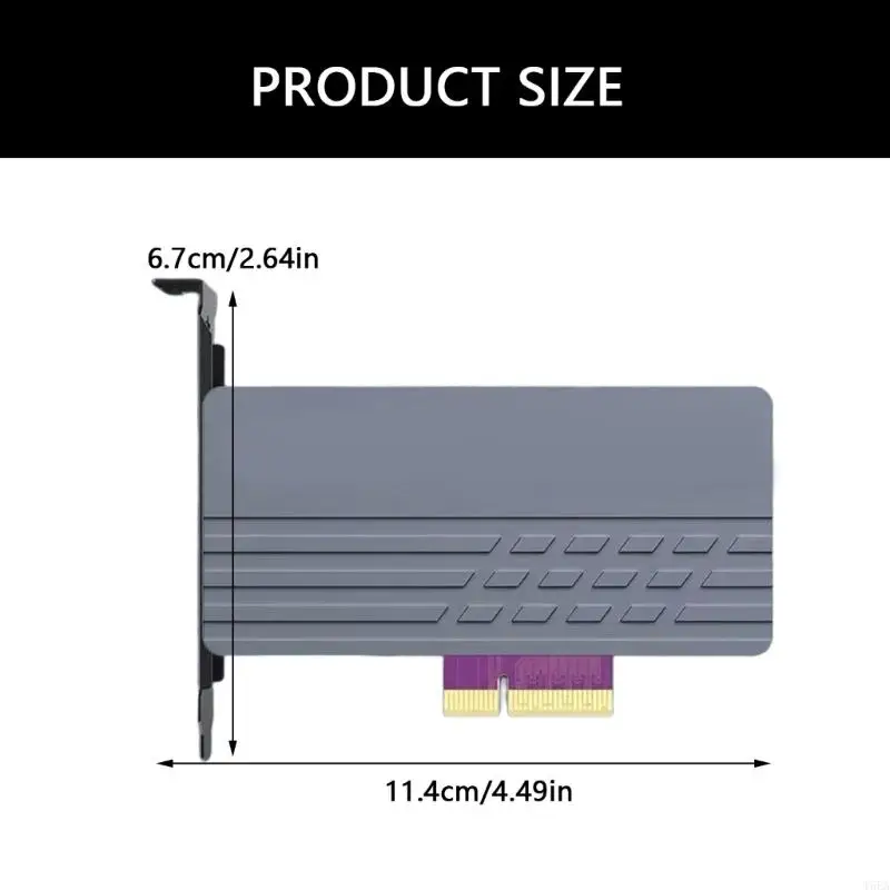 T5EA PCIE 5.0x4 إلى M.2 بطاقة توسيع محول القرص الصلب لنقل بيانات السرعة السريعة 128GBPS للأقراص الصلبة PCIE5.0