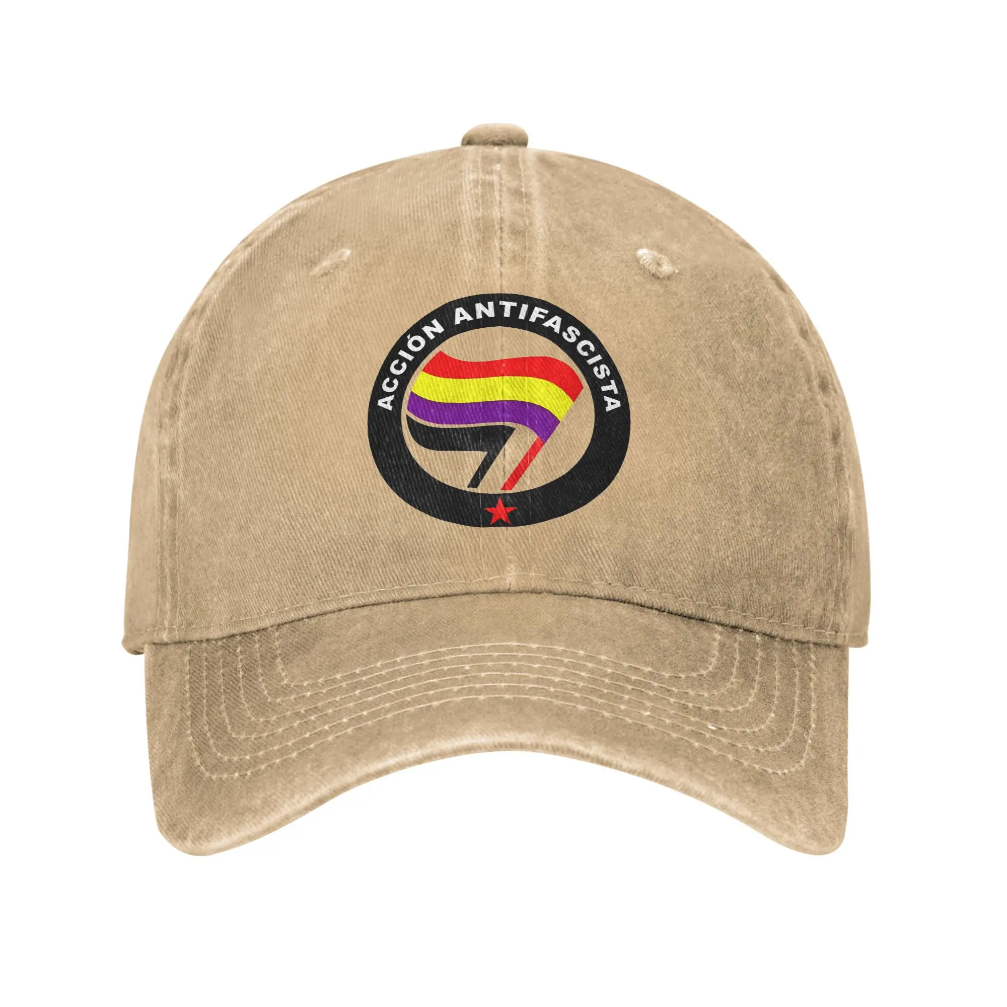 

Antifascist Action Spanish Republic Baseball Caps Fashion Cotton Anti Fascist Headwear Unisex Outdoor Activities Fit Hats Cap