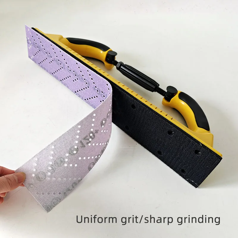 70x420mm purple dry sanding paper automotive grinding machine hand planing and pushing plate cyclone hole rectangular plush sand
