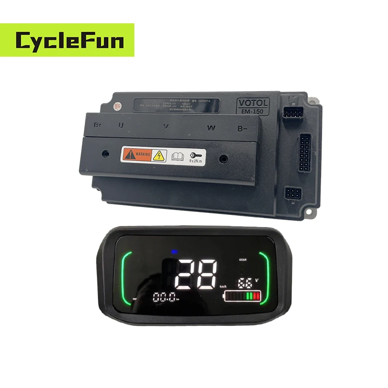 

VOTOL EM150S EM-150 Brushless DC Motor Controller with Programmable N7 Display For Electric Motorcycle Off-Road Dirt Bike