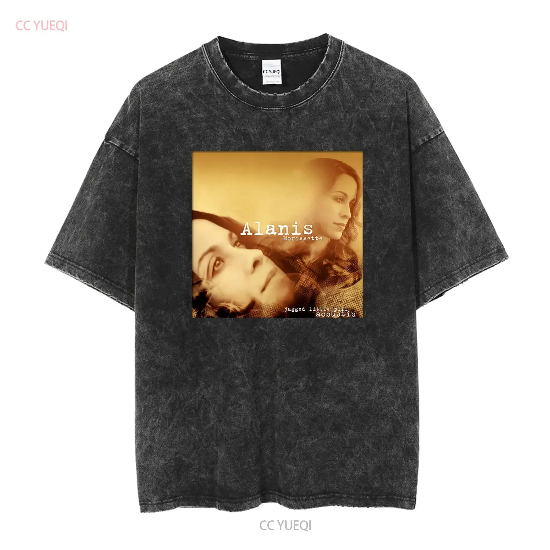 Alanis Morissette T Shirt Father day gift new best Dad vintage Washed streetwear Versatile Slightly Comfortable graphic Casual