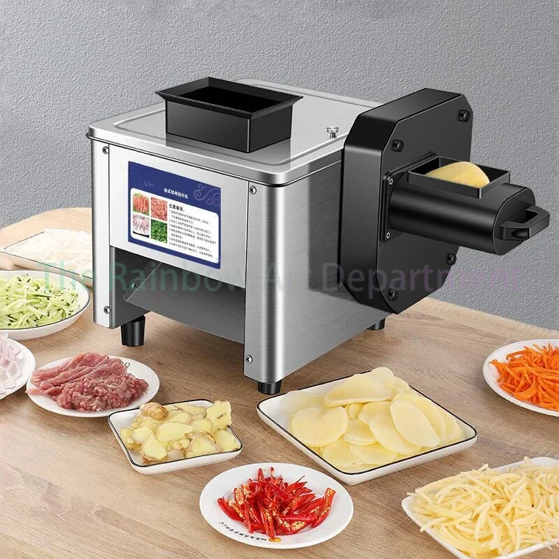 Meat Slicer Machine Commercial Home Meat Grinder Automatic Fish Cutter Onion Vegetable Cutter Fillet Shredded Slicer