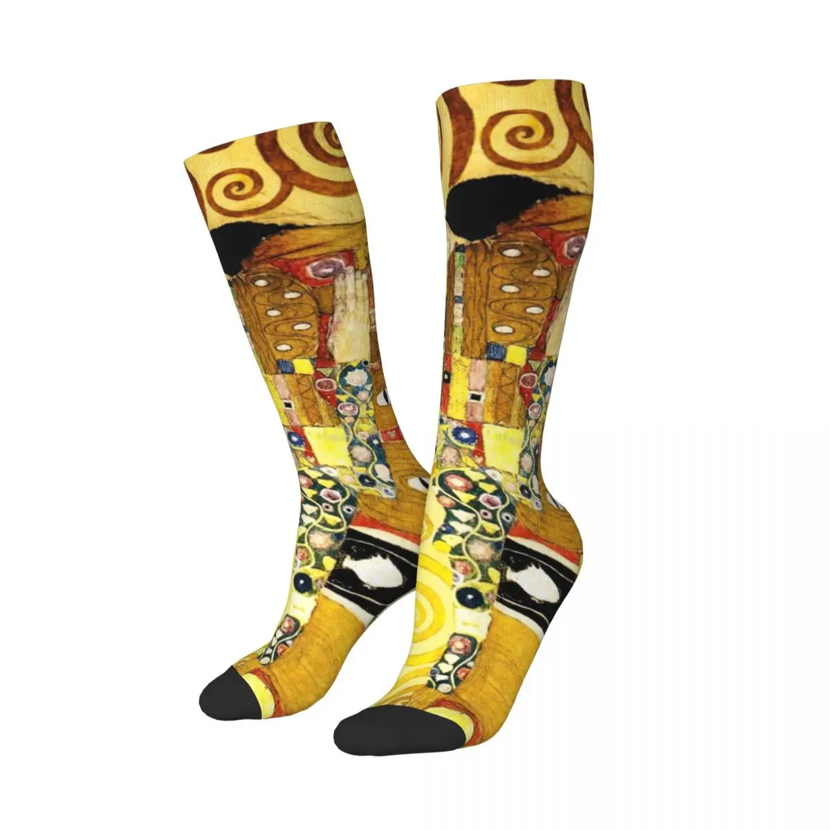 Gustav Klimt The Embrace Socks Harajuku Super Soft Stockings All Season Long Socks Accessories for Man's Woman's Christmas Gifts