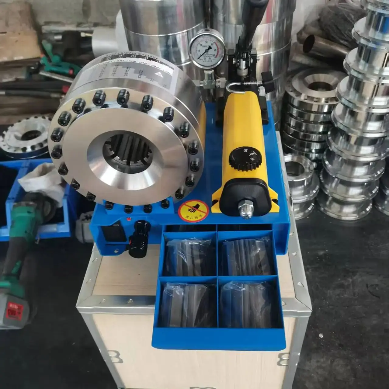 2SN 1inch Factory Sales Manual Hydraulic Hose Crimper P16Hp Manual Brake Hose Crimping Pressing Machine