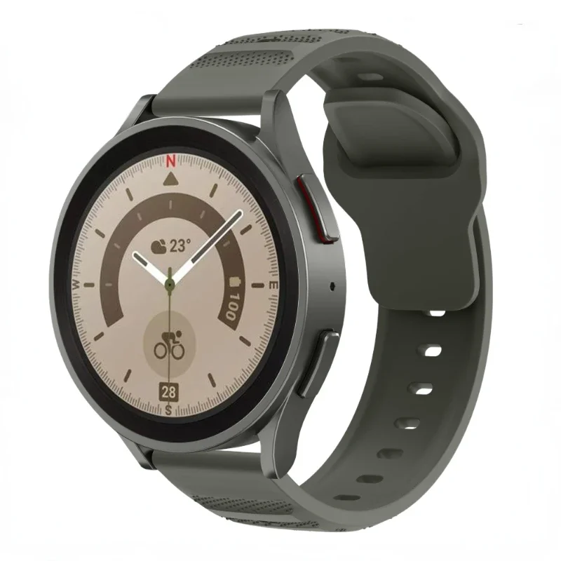 Силиконовый ремешок 22 мм 20 мм для Huawei Watch 4/3/GT5-4-3-2, дышащий ремешок Amazfit GTR 4/GTS Samsung Galaxy Watch 7/6/5/4, 40 мм, 44 мм