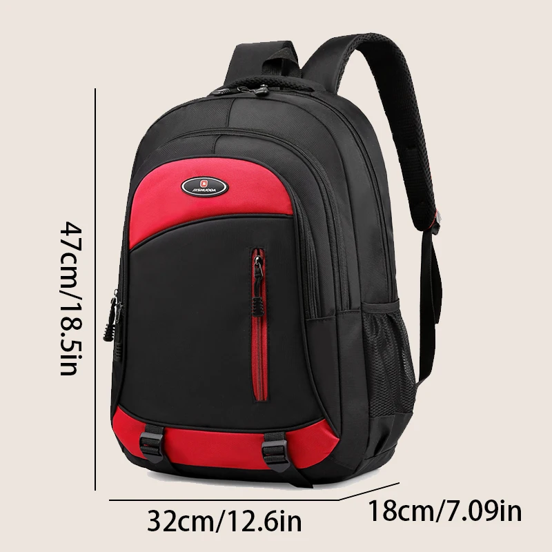 Mens Stylish Casual Backpack - Large Capacity, Laptop Compartment, Durable for School, Work & Travel - Comfortable Shoulder Stra