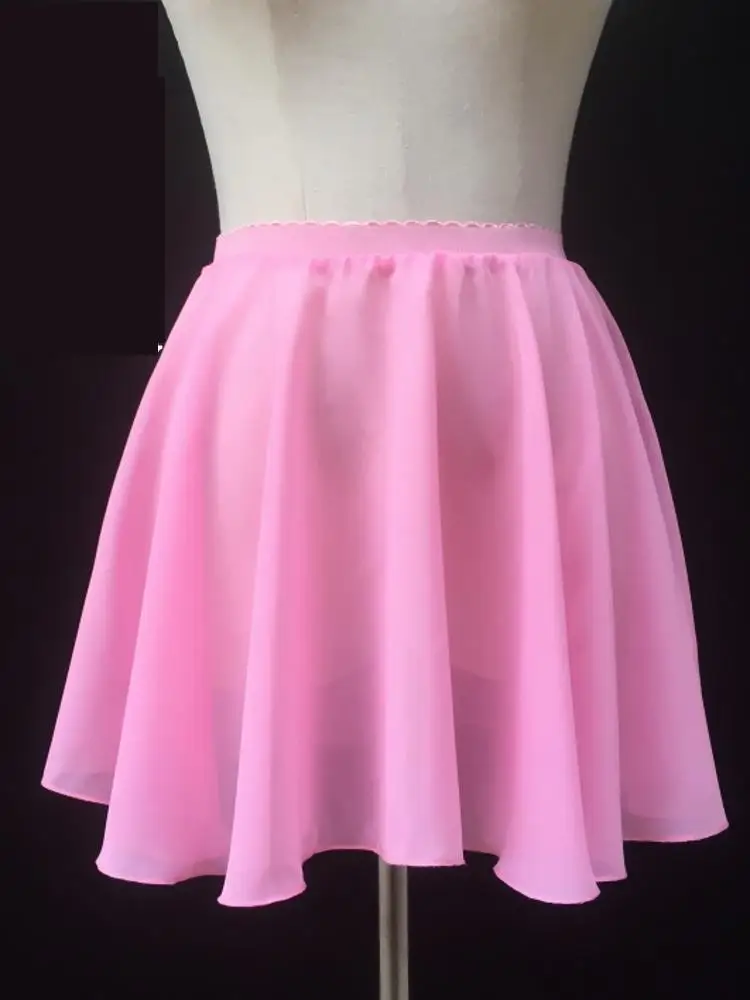 Adults Ballet Skirt Girls Toddler Kids Dance Chiffon Skirt Elastic Waist Short Dance Skirt For Girls Tutu Skirt For Ballet