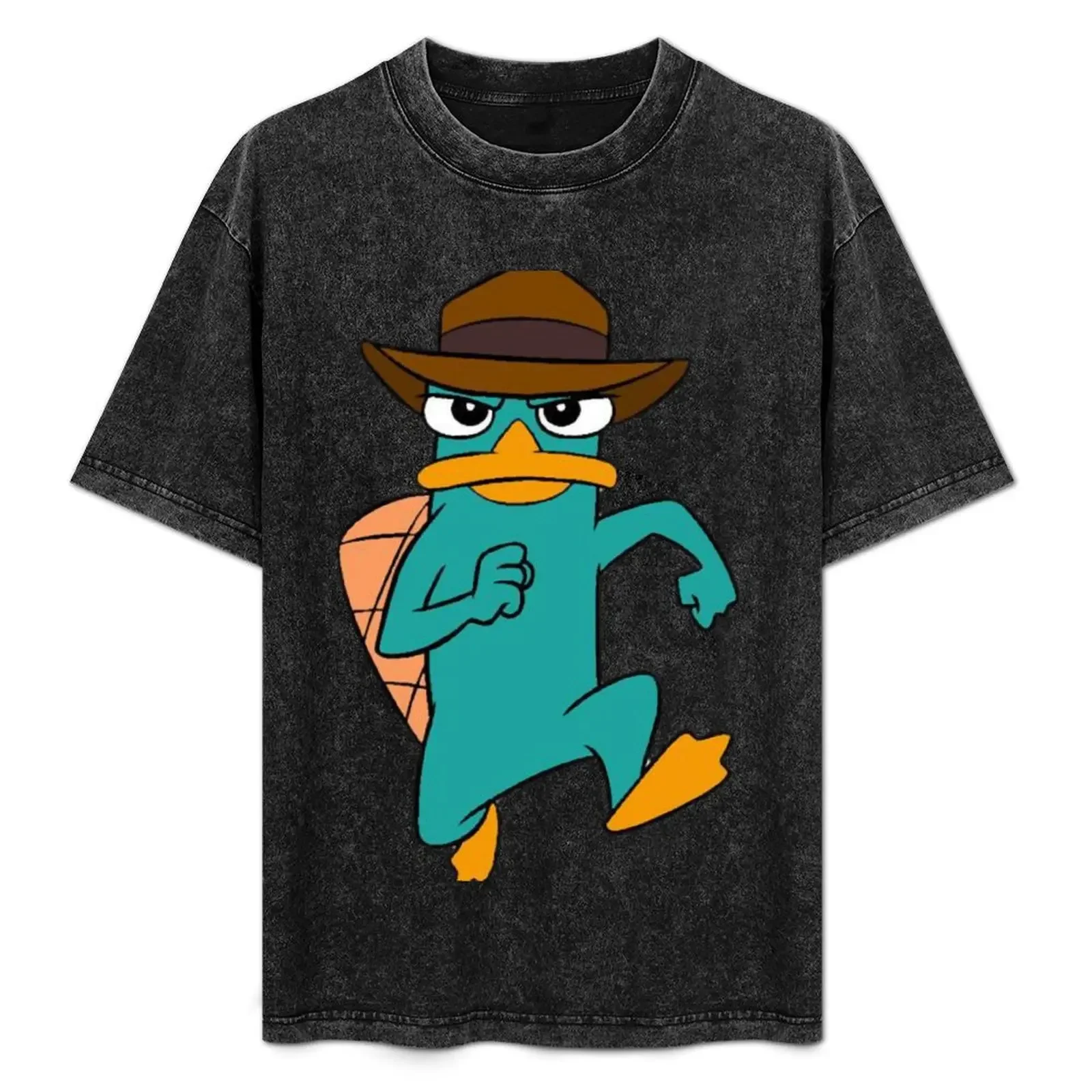 Agent Pperry the platypus T-Shirt oversized graphic tee new edition workout shirts for men