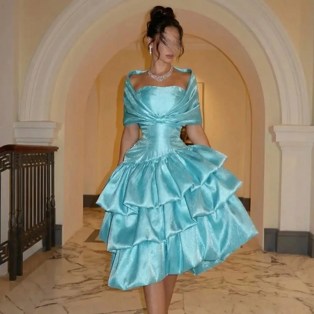 

Blue Off The Shoulder Bespoke Occasion Gown Evening Dresses Prom Pastrol Unisex Jersey Retro Dubai Saudi Arabic Customized