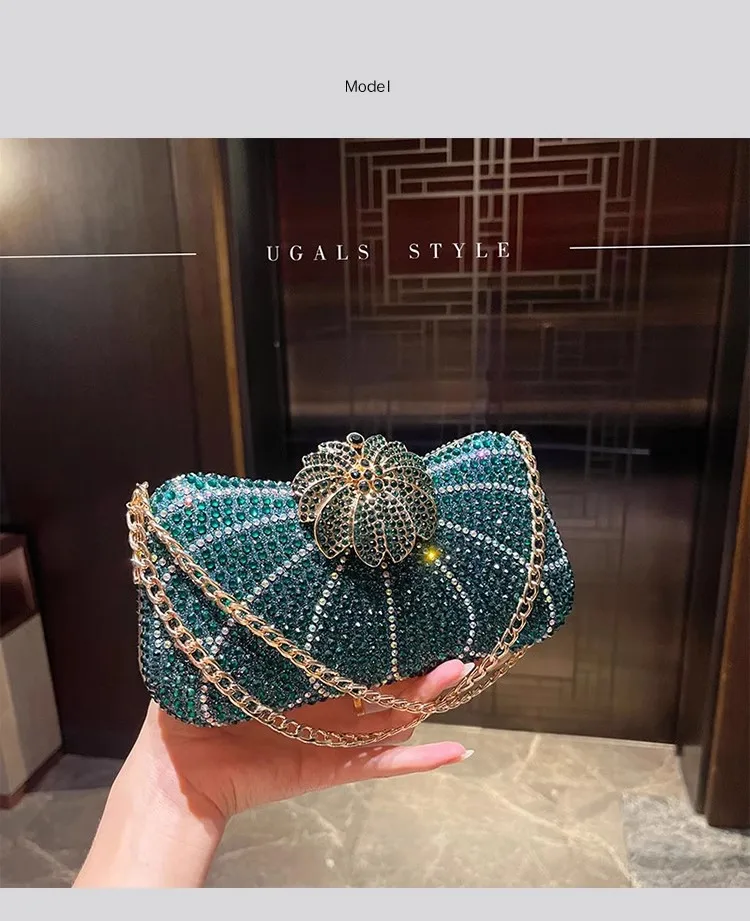 Shiny Women Handbag Luxury Banquet Bag Wedding Party Clutch Purse Fashion Glitter Rhinestones Diamond Evening Bag Shoulder Bag