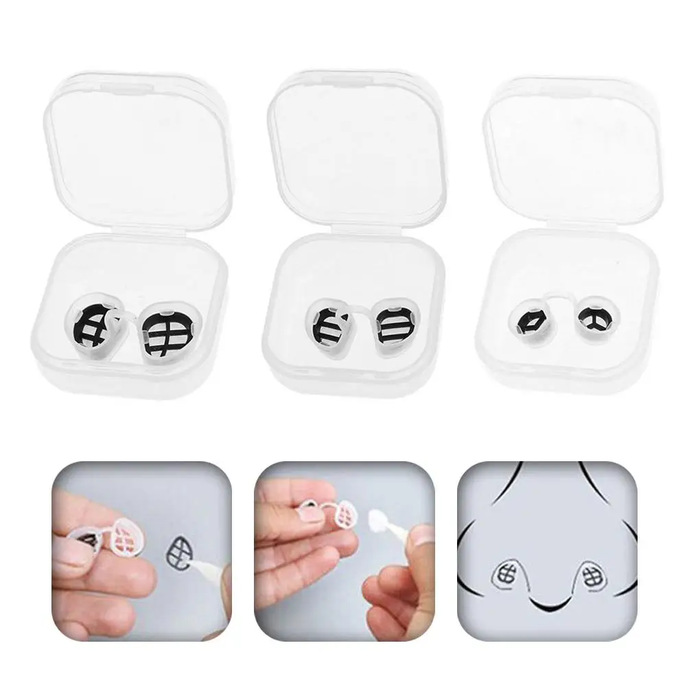 

Comfortable Invisible Nasal Filters Anti Air Pollution L M Shape Filter Removable Round Nose Dust Allergy Breathable Size P J8W8