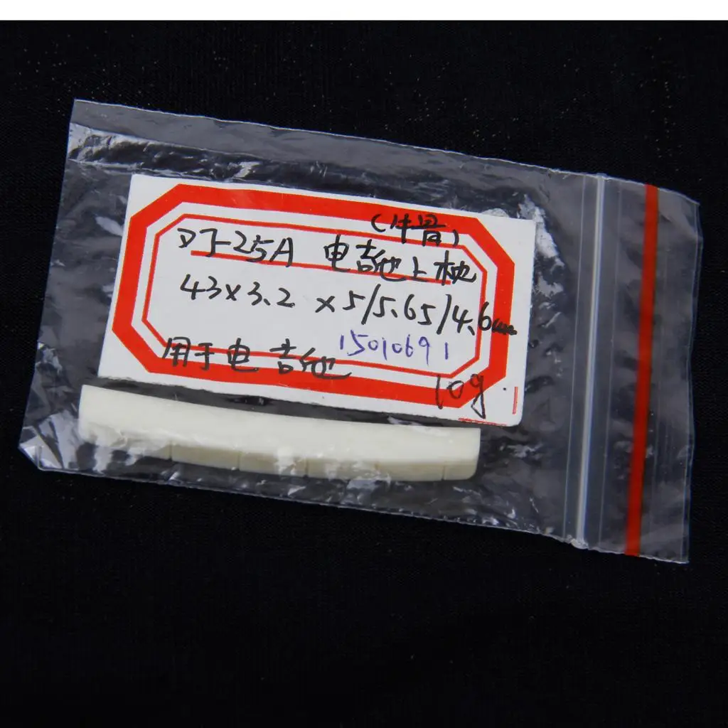 Electric Guitar Parts Buffalo Bone Nut Pre Slotted String Instrument Piece for LP Six String Repair