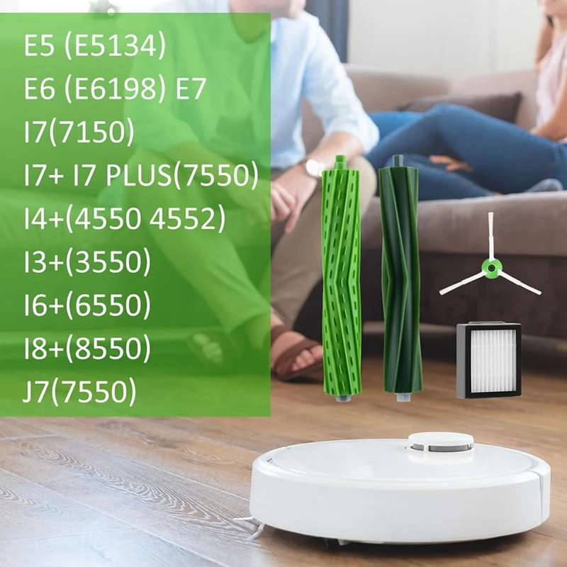 Запчасти и аксессуары для набора, основные щетки для Irobot Roomba Irobot серии E5, E6, E7, I7, I7 +, I7 Plus, I4 +, I3 +, I6 +, I8 +, J7