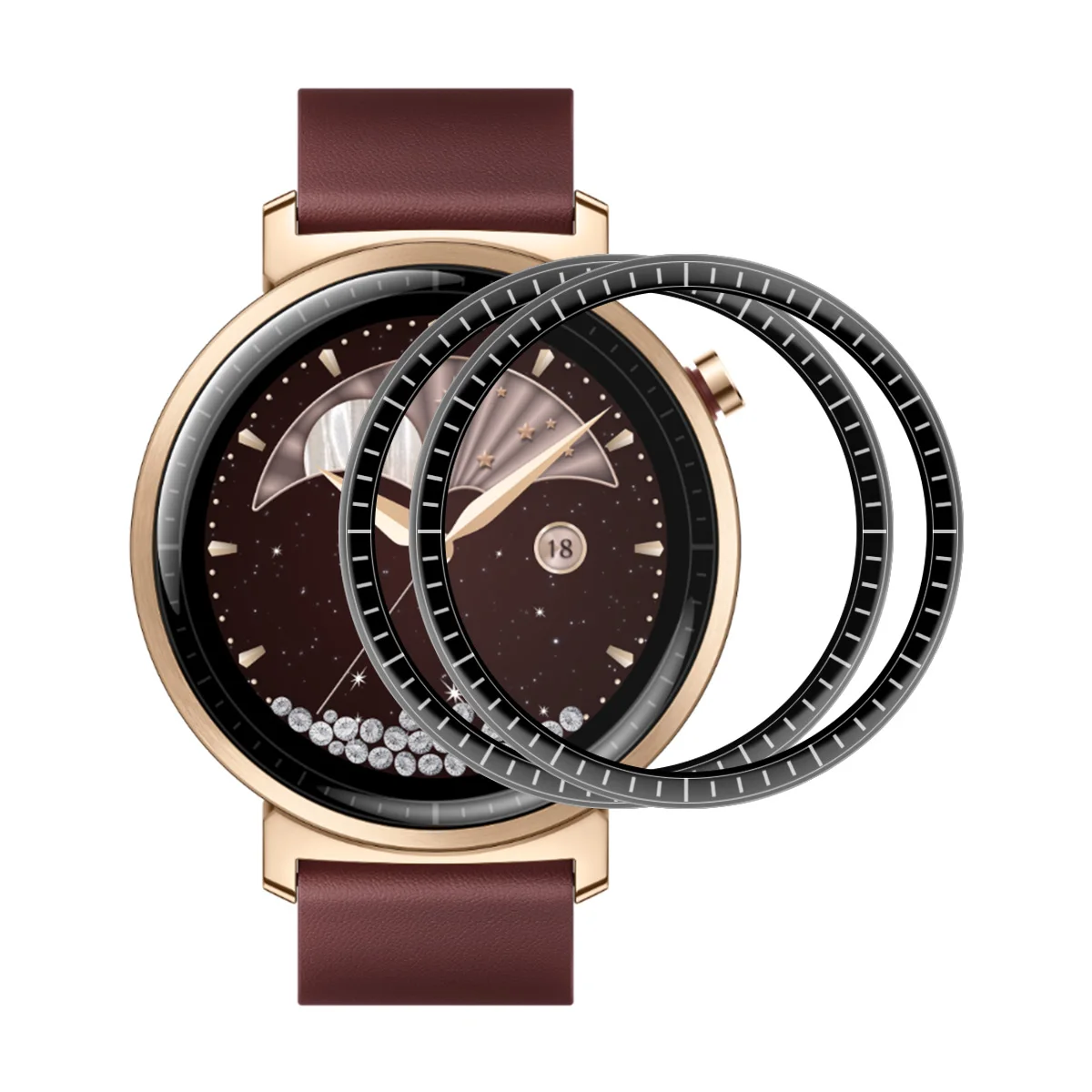 

Для Honor Watch Fit Elegant Edition 2 шт. Защитная пленка для экрана 3D изогнутый ПК + ультра прозрачная пленка из ПММА - черный