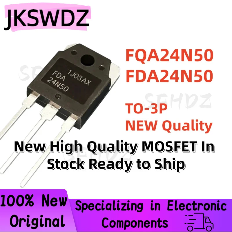 

5PCS FQA24N50 FDA24N50 24N50 TO-3P New High Quality MOSFET In Stock Ready to Ship