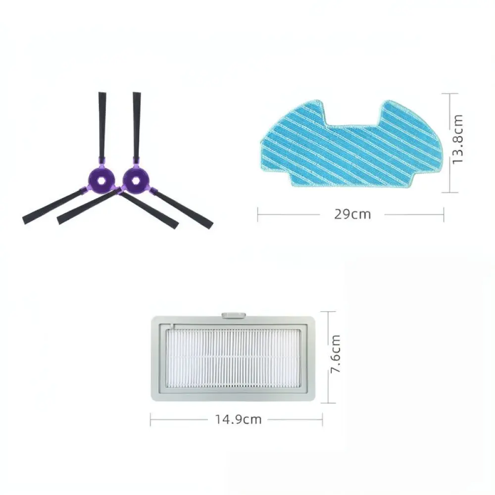 Robot Vacuum Replacement Kit For Midea I5Young I9EYE Side Brushes Filters Mop Cloths Dust Bin Cover Spare Parts