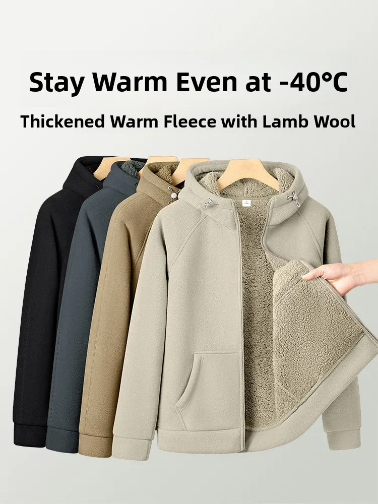 

Утепленная флисовая куртка-кардиган для мужчин на осень-зиму, теплая, спортивная, повседневная, с капюшоном, в стиле колор-блок, на молнии.