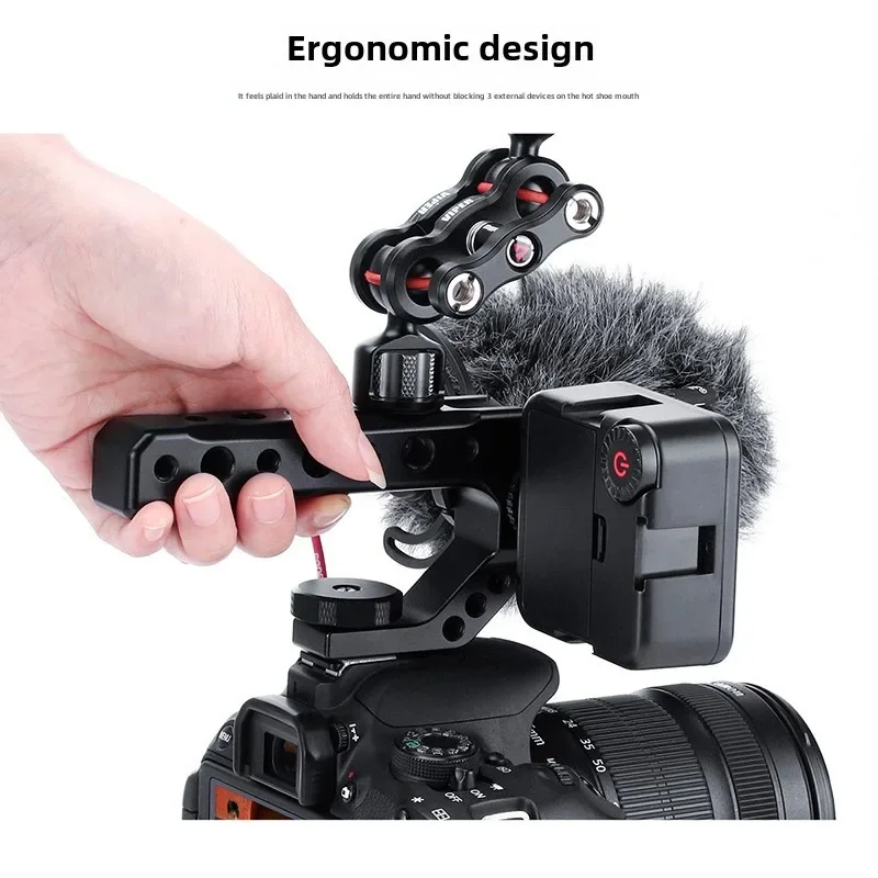 

For DSLR Camera Top Handle Grip Mirrorless Smallrig Camera Cold Shoe Adapter Mount Hand Held Stabilizer Camera Accessory Top Han