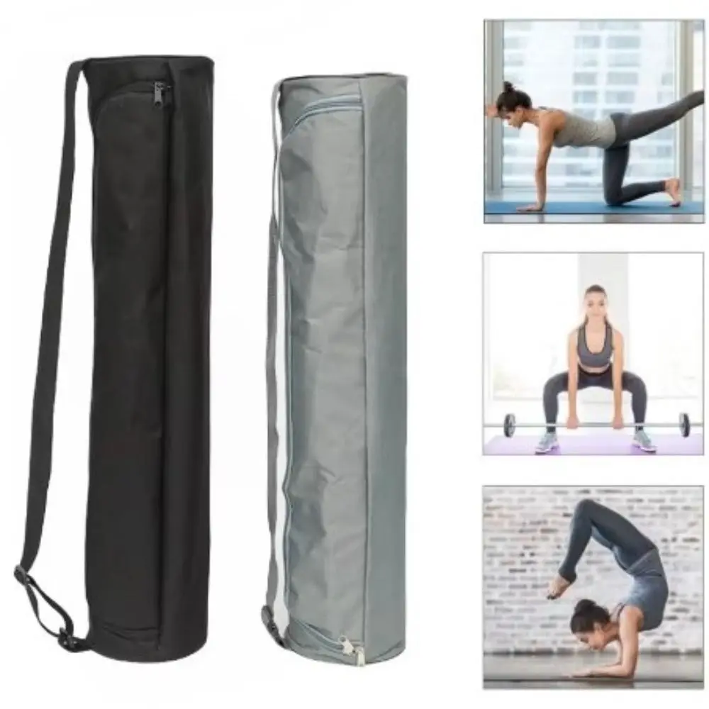 

Thickened Yoga Mat Bag Double Zipper Folding Pilates Mat Backpack Adjustable Strap Multifunction Storage Sports Pad Cover