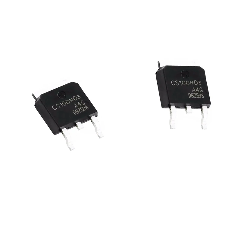 10 PÇS/LOTE CS100N03-A4G CS100N03 MOS Tubo 30V 100A Placa de Proteção de Bateria de Lítio SMD TO-252 Novo Chipset de Boa Qualidade