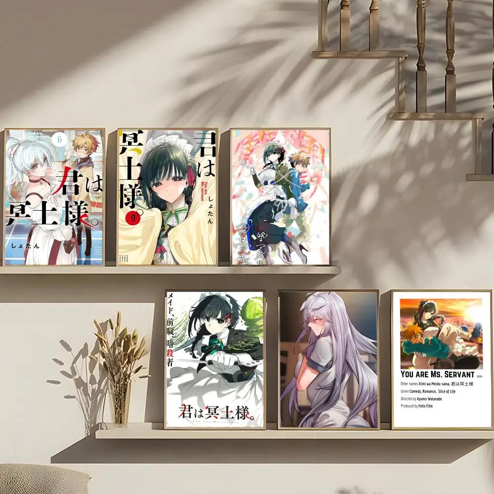 Anime Y-You Are Ms. Servant Poster Art print wall decor ideal for living room, bedroom, bar, parlor, and home gifting