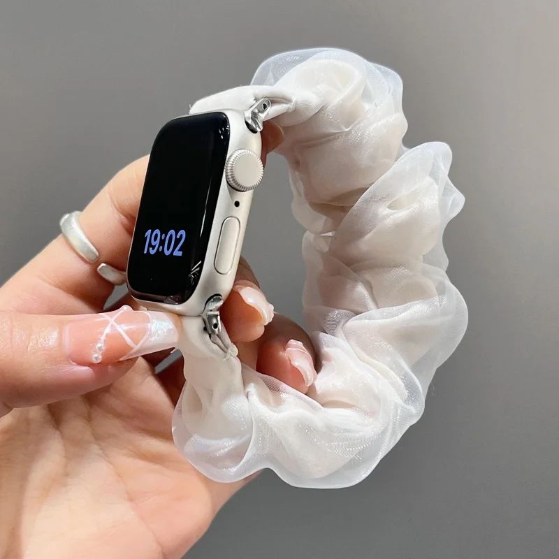 Korea Stylish Watch Band For IWatch 46mm 49mm 40 41mm 42 44 45 Soft Fabric Wristband For IWatch Series S10 9 8 7 Without Watch