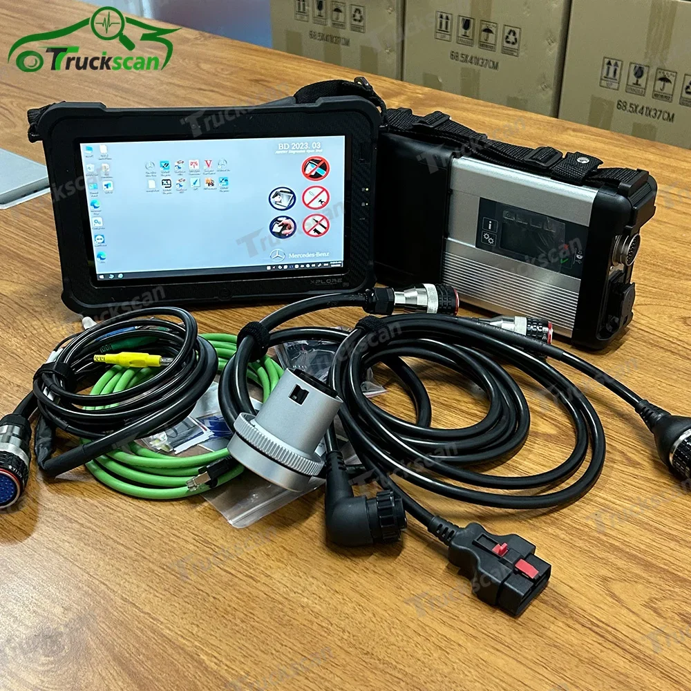 MB Star C5 Main Unit With WIFI For Cars and Trucks Multi-Langauges MB SD Connect Compact 5 Star Diagnosis + Xplore tablet