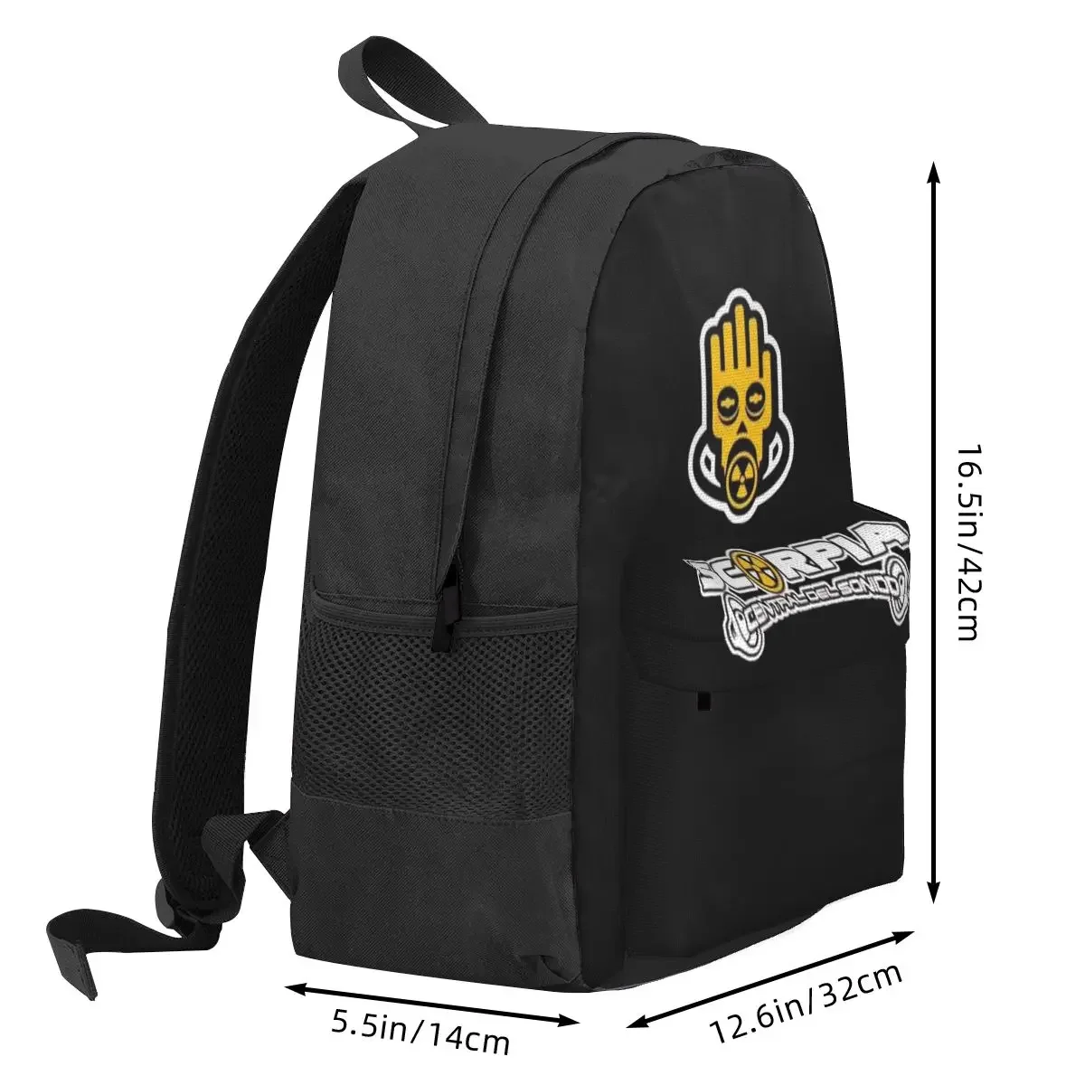 Scorpia - Central Del Sonido Backpack Student BookBag Kids School Bag Laptop Shoulder Bags for Men Women