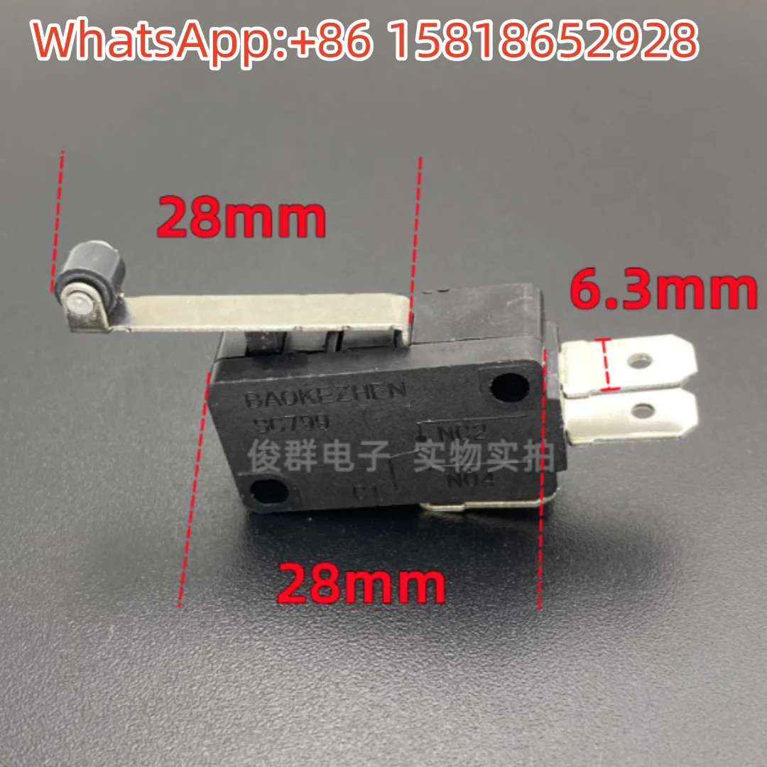 5pcs SC799-C BAOKEZHEN Micro Switch 16A with Handle Scroll Wheel Power Touch Button Button