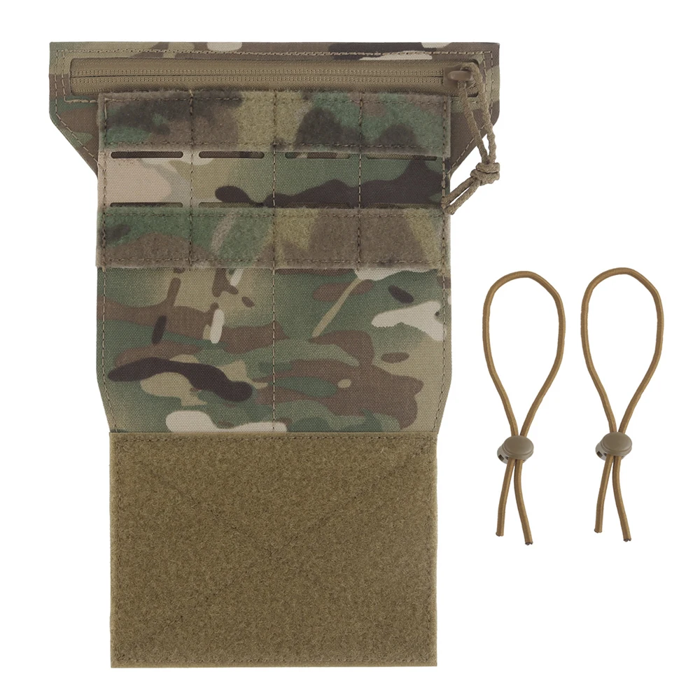 Tactical Chest Rig Extended AT Panel Phone Folded Navigation Board MOLLE Holder with Diary Card Battery Utility Storage Pouches