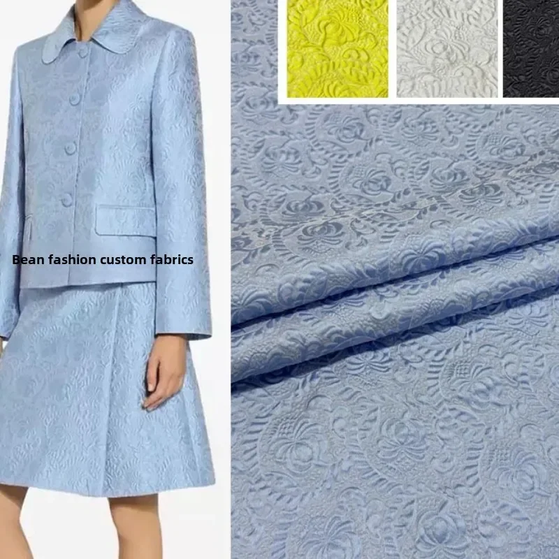 

Ретро темный узор, окрашенная пряжа, жаккардовая ткань, платья, одежда, парчовые куртки, ткань для шитья своими руками, материал ткани