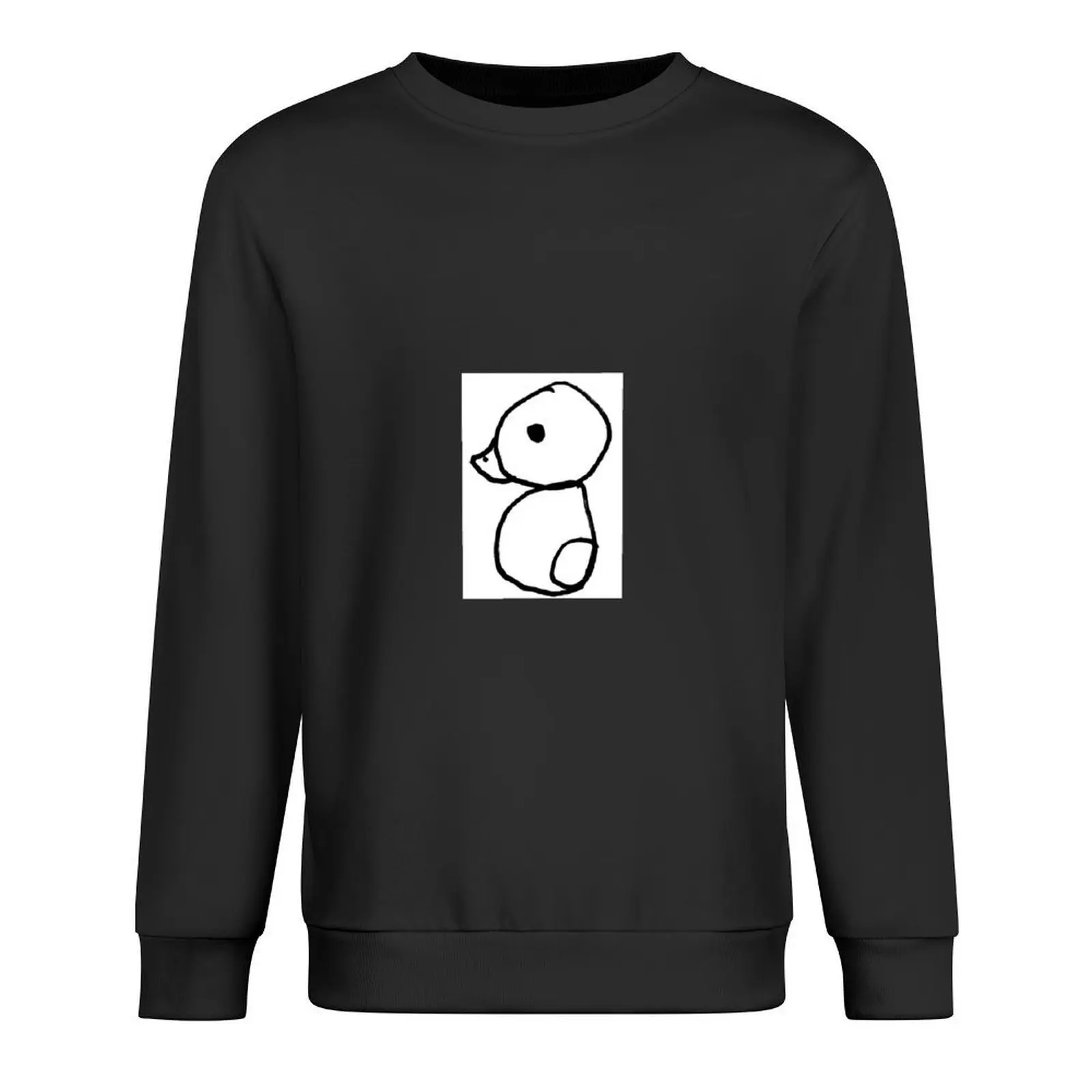

Cute Duckie Drawing by a 5 Year Old Pullover japanese style men wear men's clothing mens clothing pullover