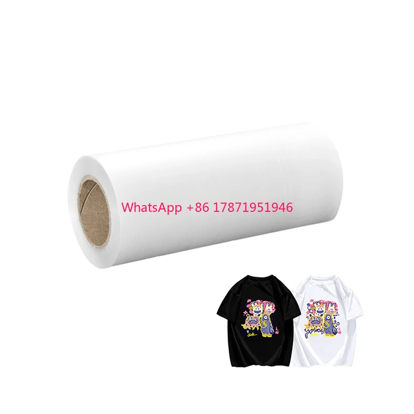 DTF Pet Film film roll double side with 30cm 60cm DTF transfer film paper double printing