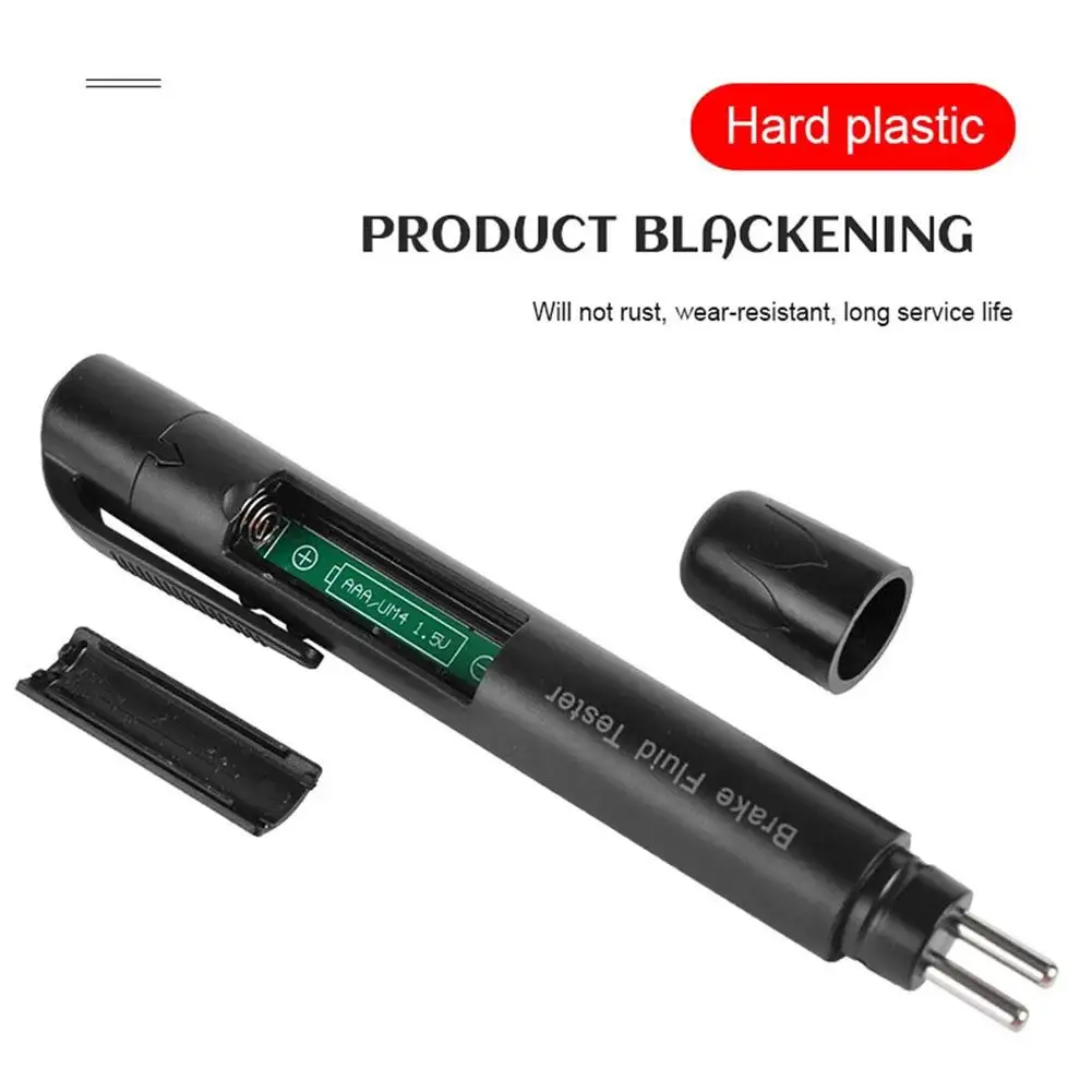جديد أسود الفرامل السائل تستر سائل الفرامل الصغيرة اقلام الفحص شاشة LED اختبار رطوبة زيت الفرامل لسلامة سيارتك #5