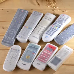 1 Piece Transparent Dust Protect Protective Storage Bag Portable Silicone Air Condition Control Case TV Remote Control Cover