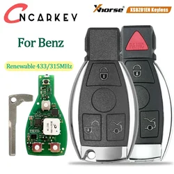 Xhorse XSBZ01EN VVDI MB Keyless Go Smart Chiave A Distanza Rinnovabile 433/315 MHz Universale Per Benz FBS3 W204 W207 W212 W164 W166 W221