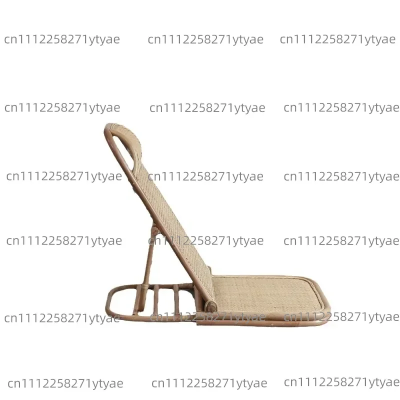 adjustable gear retro fresh home chair real rattan rattan folding floor chair