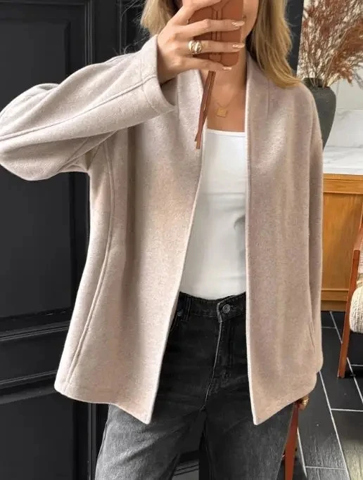 

Y2K Spicy Girl Style Solid Long Sleeve for Women's Coat 2025 Autumn/Winter Female Daily Clothing New Fashion Woman Casual