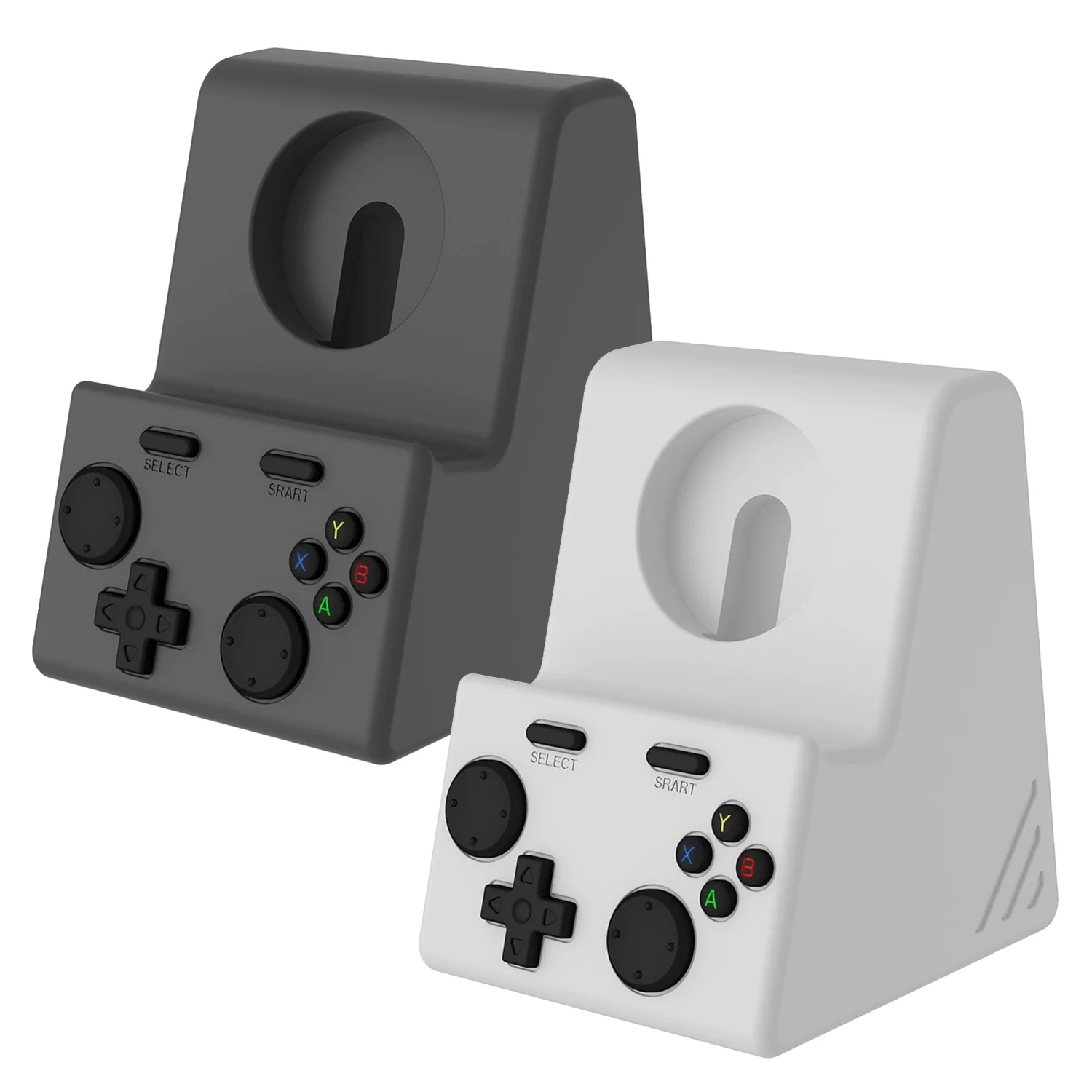 Game Controller Silicone Charging Stand for Apple Watch iWatch Charger Dock with Cable Storage Gamepad Shape Charging Holder