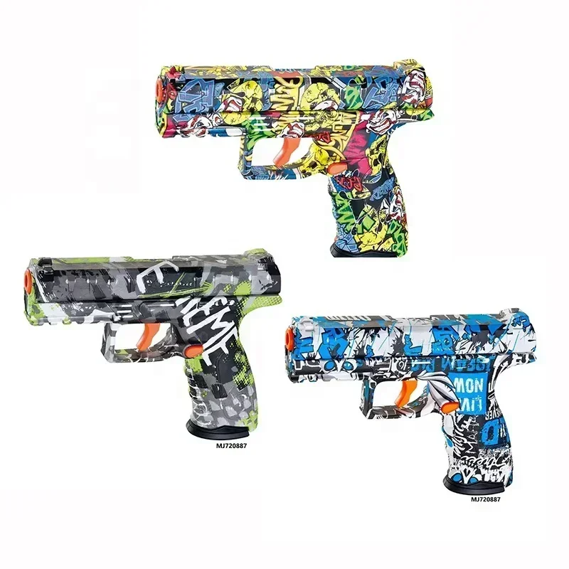 New Outdoor Hydrogel Blaster Toy Pistol Electric Cartoon Soft Bullet Guns ABS and Plastic Craft Kit Assemble Gel Gun by New