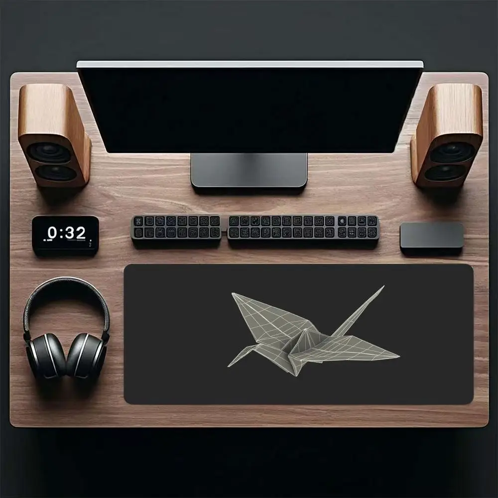 Non-Slip Rubber Playmat Mouse Pads For Games Game Card Pad With Origami Jet Plane Pattern For Laptop Office Desktop pad