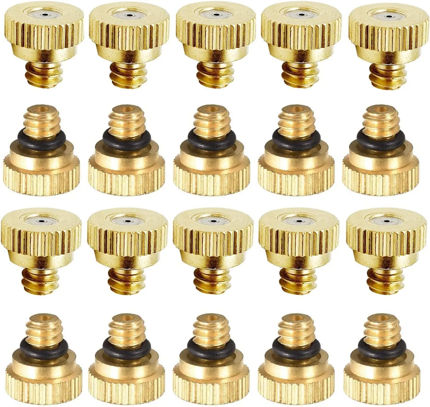 

20pcs/lot Brass nozzle.Orifice 0.1，0.2，0.3，0.4，0.5mm , 3/16 Brass Misting Nozzles, Low pressure mist cooling nozzle.