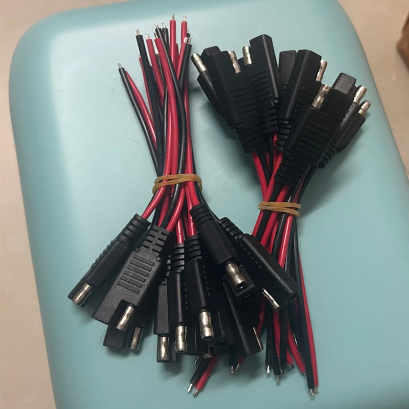 5ペア-5オス-5メス-diy-sae-12v-18awg-15cm-パワー自動車用延長ケーブル-オスメスプラグワイヤーコネクターケーブル