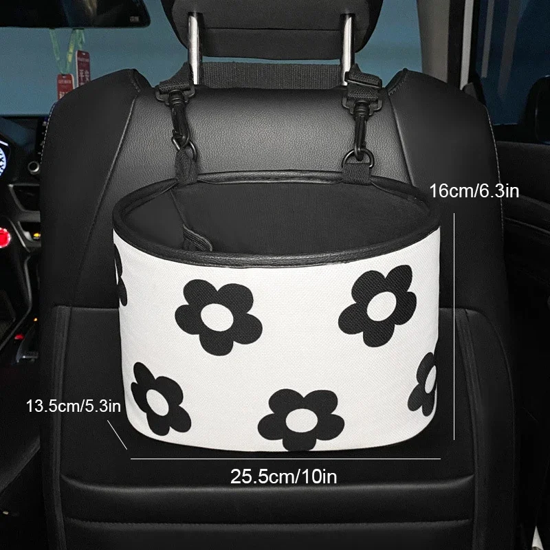 Car Seat Back Storage Bag Creative High-end Car Storage Box Women's Car Rear Seat Storage Finishing Box Car Trash