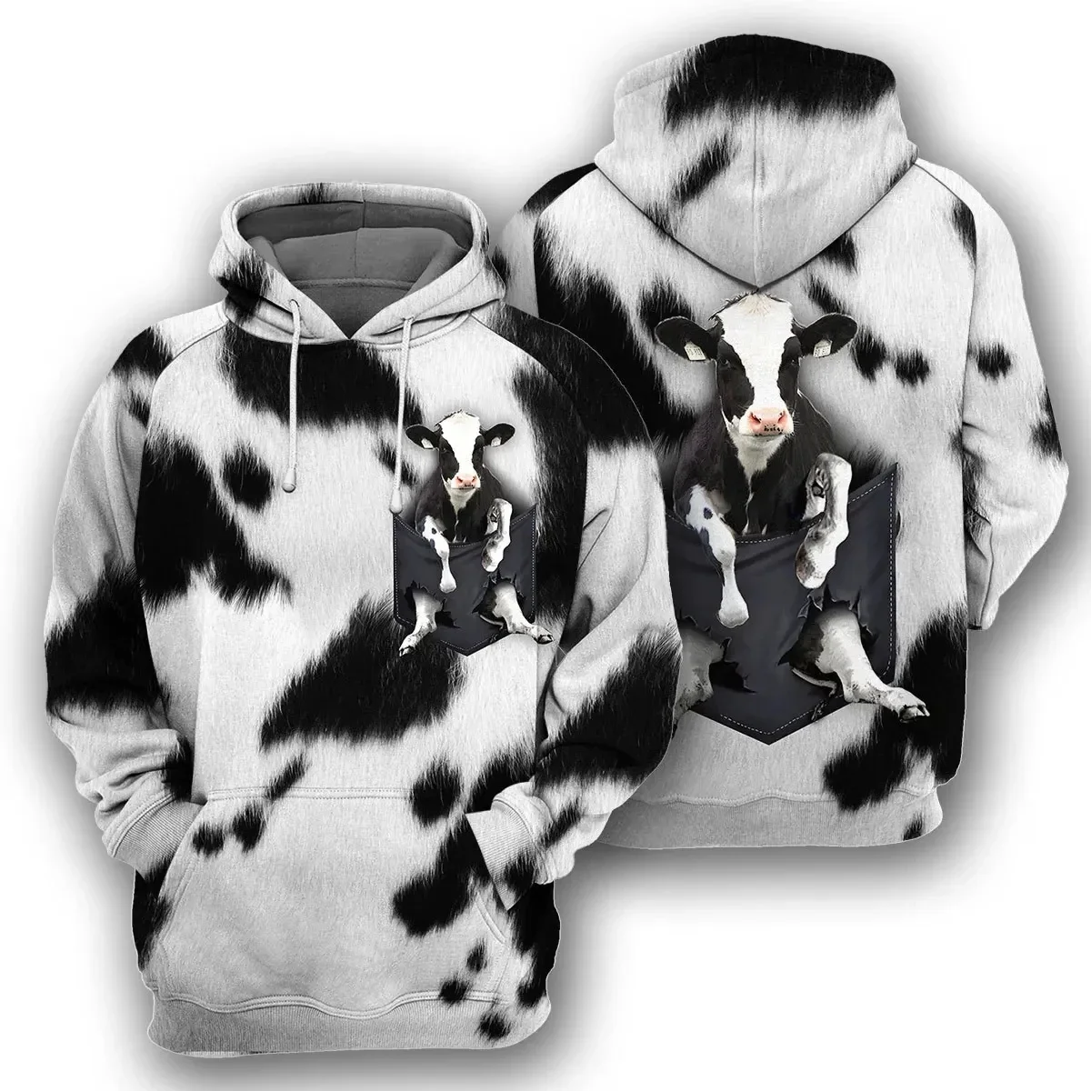 

Dark Plstar 3D Print Cow Animal Hippie Art Streetwear Pullover Long Sleeve Casual Unisex Hoodies/Sweatshirt/Zip Style-1